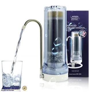 Přenosný kuchyňský filtr s baterií - 10“ a kombinovanou vložkou – 5mic + syp. uhlí + KDF